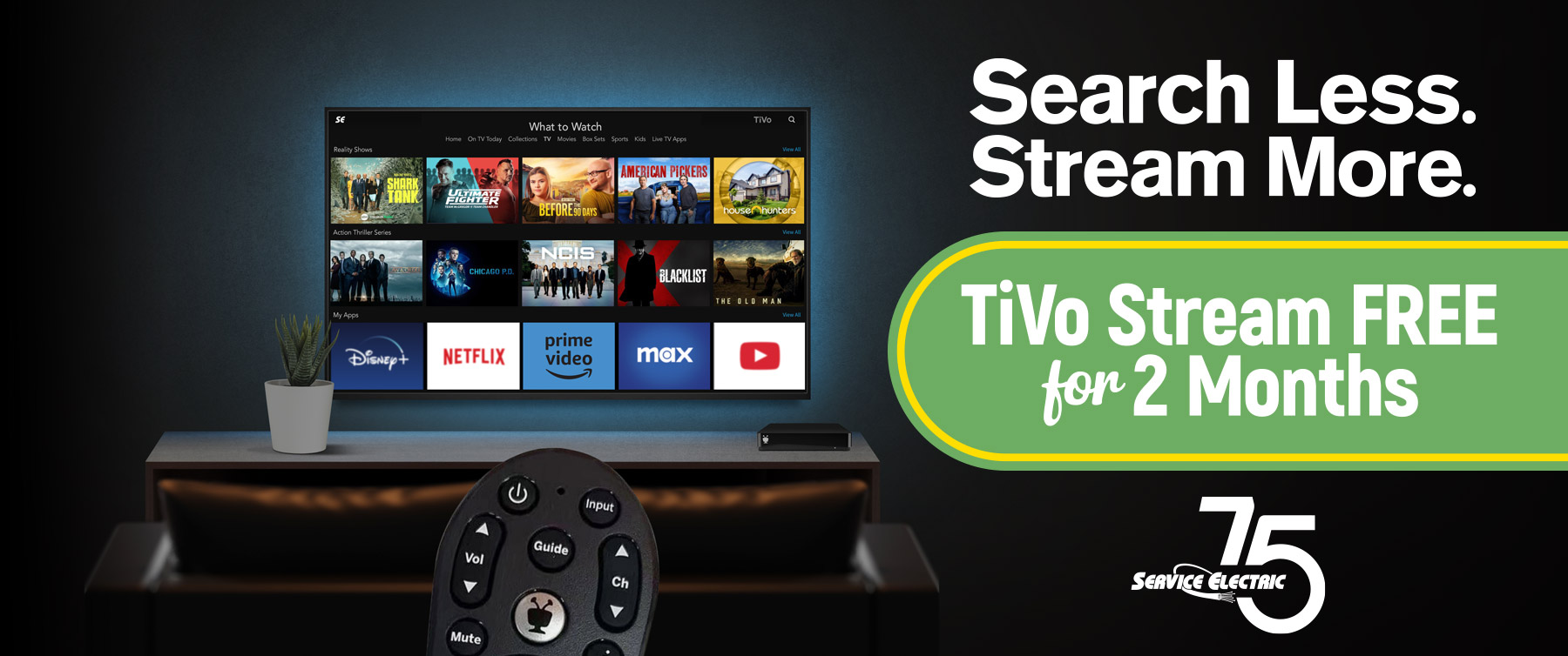 TiVo Stream 4K UHD Streaming Media Player with Google Assistance